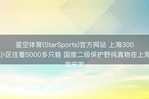 星空体育(StarSports)官方网站 上海300多个小区住着5000多只貉 国度二级保护野纯真物在上海安家