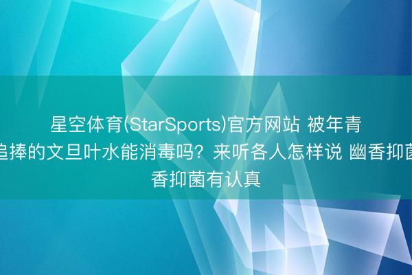 星空体育(StarSports)官方网站 被年青东谈主追捧的文旦叶水能消毒吗？来听各人怎样说 幽香抑菌有认真