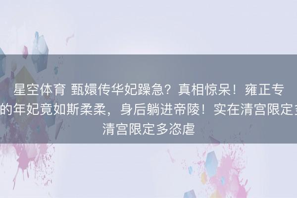 星空体育 甄嬛传华妃躁急？真相惊呆！雍正专宠8年的年妃竟如斯柔柔，身后躺进帝陵！实在清宫限定多恣虐