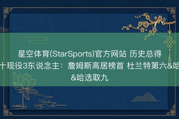 星空体育(StarSports)官方网站 历史总得分榜前十现役3东说念主：詹姆斯高居榜首 杜兰特第六&哈选取九