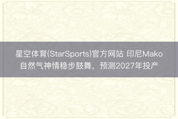 星空体育(StarSports)官方网站 印尼Mako自然气神情稳步鼓舞，预测2027年投产